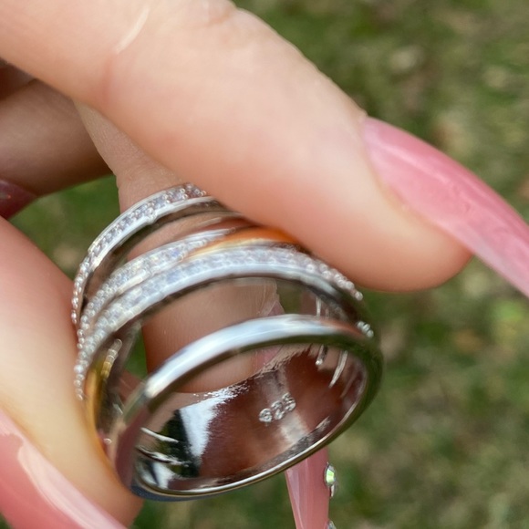 NEW Gold/Silver Stamped 925 Ring - Picture 7 of 11